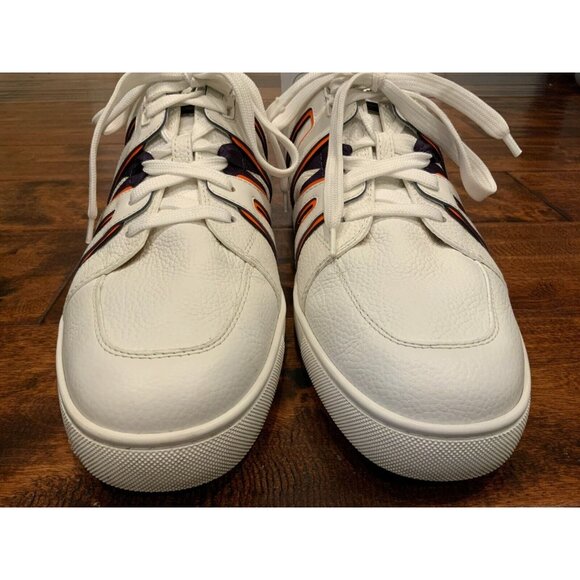 Christian Louboutin White Leather Vida Viva Lace-Up Sneakers, Sz 13 (US) 46 (IT) - Picture 3 of 10